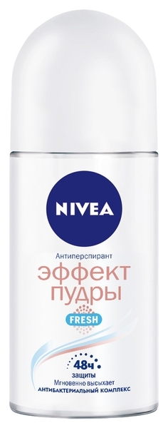 Дезодорант-антиперспирант Nivea Эффект пудры Fresh, шариковый, 50 мл - Pampik