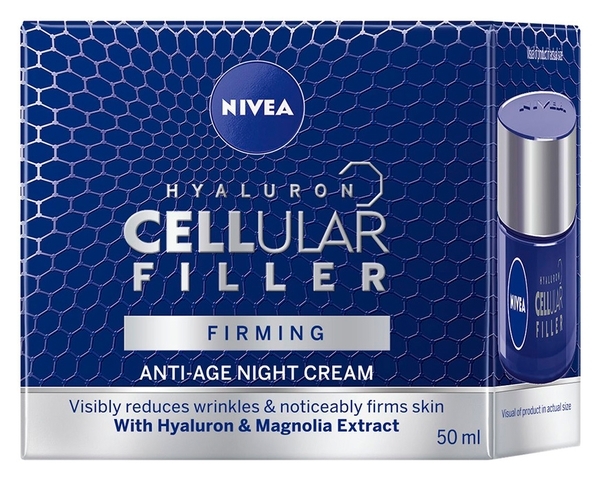 Ночной крем для лица Nivea Hyaluron Cellular, 50 мл - Pampik - 3