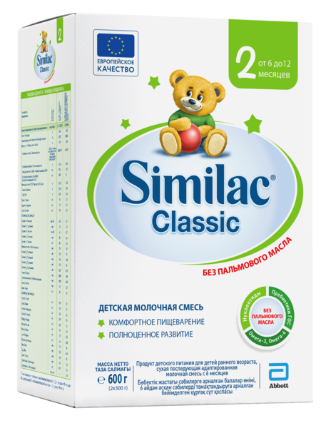 Суха молочна суміш Similac Classic 2, 600 г - Pampik