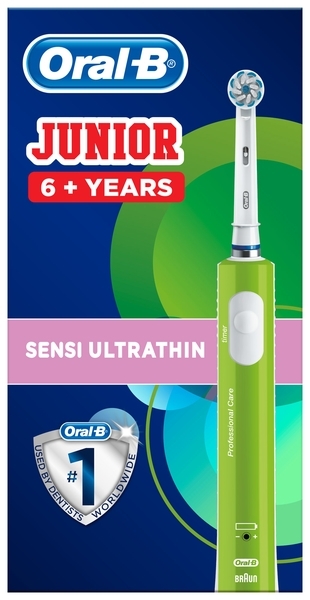 Электрическая зубная щетка Oral-B Junior, мягкая, зеленый - Pampik - 2