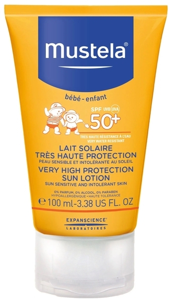 Сонцезахисний лосьйон Mustela з високим рівнем захисту SPF+50, 100 мл - Pampik