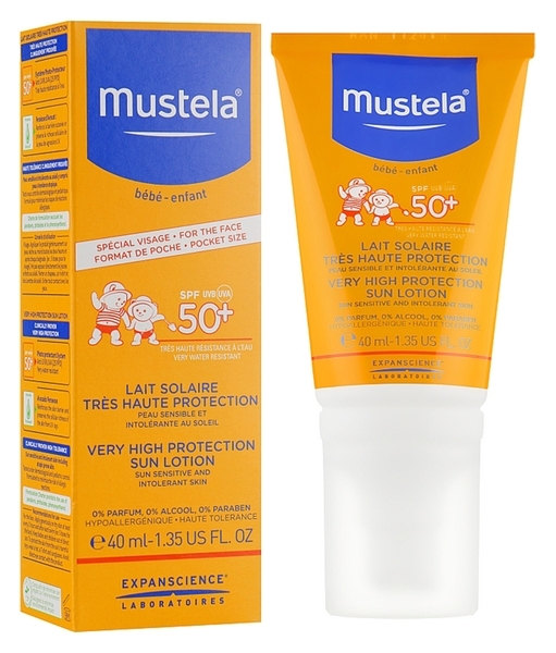 Сонцезахисний лосьйон Mustela з високим рівнем захисту SPF+50, 40 мл - Pampik - 2