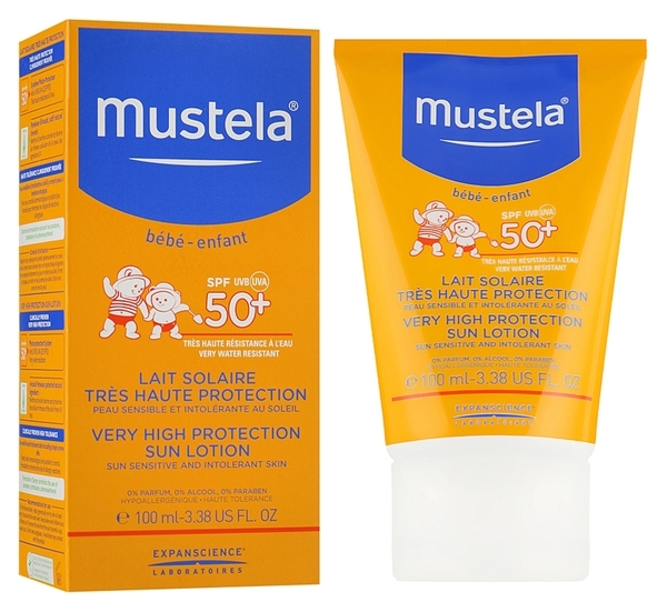Сонцезахисний лосьйон Mustela з високим рівнем захисту SPF+50, 100 мл - Pampik - 3