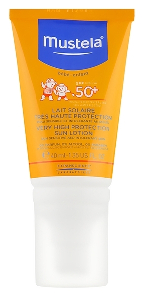 Сонцезахисний лосьйон Mustela з високим рівнем захисту SPF+50, 40 мл - Pampik