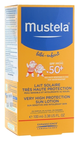 Сонцезахисний лосьйон Mustela з високим рівнем захисту SPF+50, 100 мл - Pampik - 2