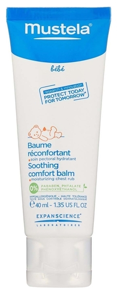 Заспокійливий бальзам Mustela bebe для масажу грудної клітки, 40 мл - Pampik