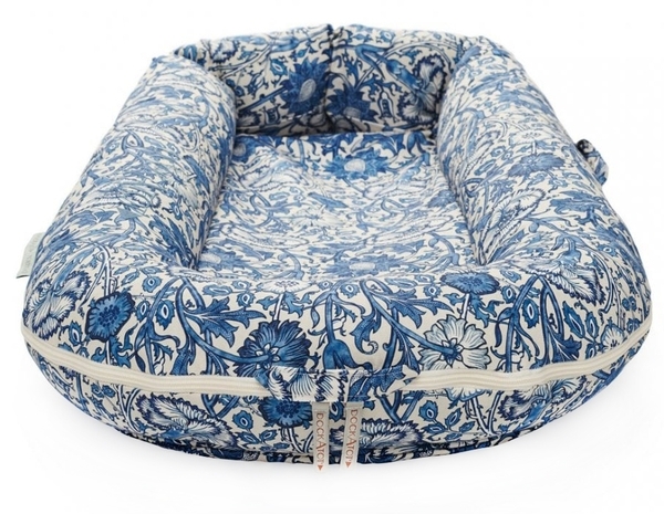 Матрац-кокон DockATot Deluxe + Pink & Rose, 0-8 міс., синій (EU10367) - Pampik - 2