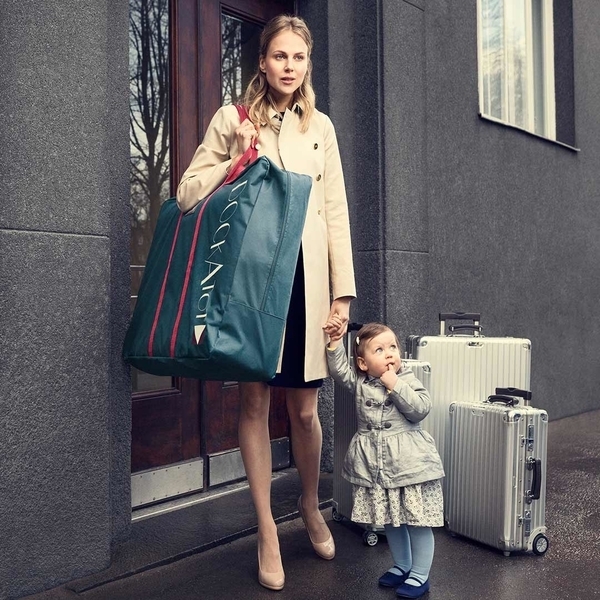 Сумка для матраца-кокона DockATot Grand Midnight Teal, сіро-зелений (040101) - Pampik - 6