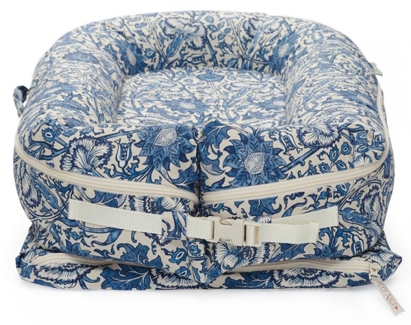 Матрац-кокон DockATot Deluxe + Pink & Rose, 0-8 міс., синій (EU10367) - Pampik - 3