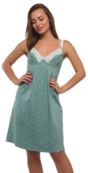 Нічна сорочка Мамин Дім Mint, р.46, бірюзовий (24168) - Pampik