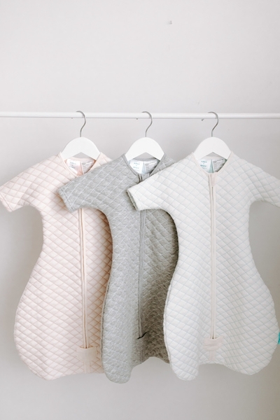 Спальник стьобаний Aden + Anais Cream/Pink, р. 6-9 міс., бавовна, рожевий (40 002) - Pampik - 4