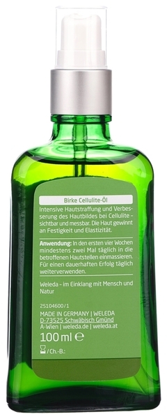 Антицелюлітне масло Weleda Березове, 100 мл - Pampik - 2