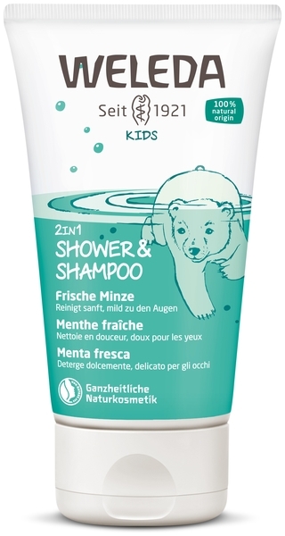 Шампунь-гель 2 в 1 Weleda М'ята, 150 мл - Pampik