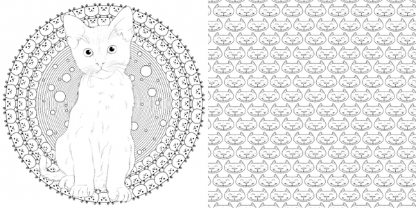 Розфарбовка. Арт-квадрат. Кошенята. Флоранс Деллер - Pampik - 4