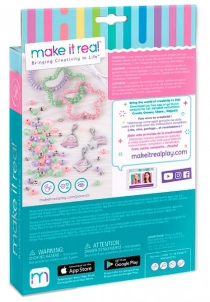 Набір для створення шарм-браслетів Make it Real Блискучі спіральки (MR1210) - Pampik - 2