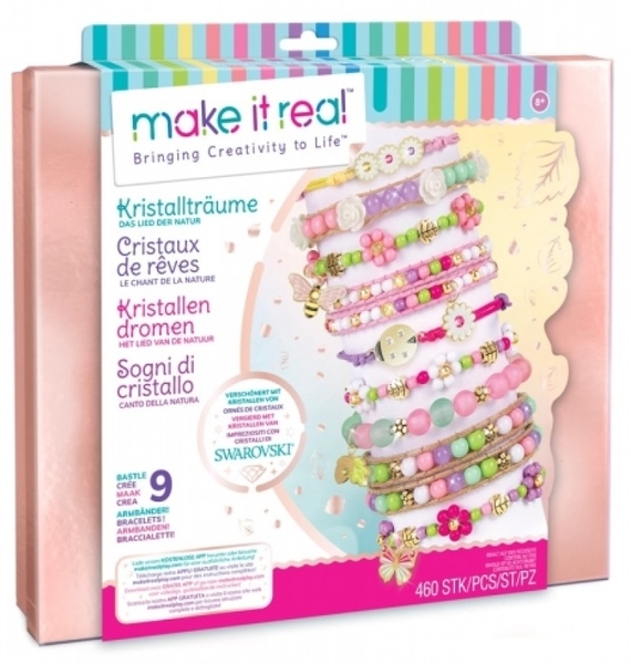 Набор для создания шарм-браслетов Make it Real Cказочная природа с кристаллами Svarovski (MR1724) - Pampik