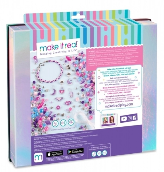 Набор для создания шарм-браслетов Make it Real Волшебные драгоценности с кристаллами Svarovski (MR1723) - Pampik - 2