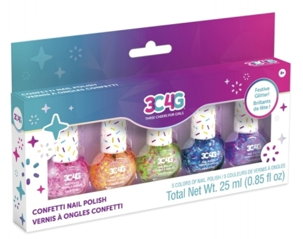 Набір лаків для нігтів Make it Real Кольорове конфетті, 5 шт. (MR10012) - Pampik