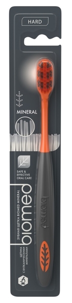 Зубная щетка Biomed Mineral Hard, серый - Pampik - 2
