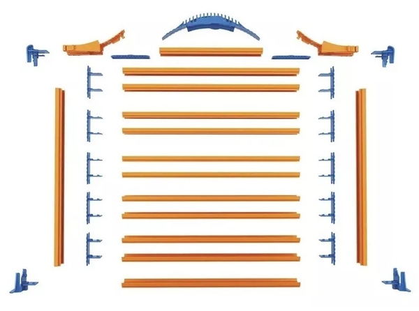 Портативний гараж-кейс для зберігання машинок та ігор Hot Wheels (HWCC9) - Pampik - 2