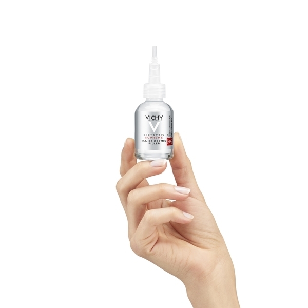 Антивікова сироватка з гіалуроновою кислотою Vichy Liftactiv Supreme H.A. Epidermic Filler для скорочення зморшок і відновлення пружності шкіри, 30 мл - Pampik - 5