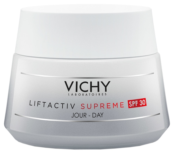 Засіб тривалої дії Vichy Liftactiv Supreme Day Cream SPF30 For All Skin Types корекція зморшок і пружність шкіри антивікової крем, 50 мл - Pampik