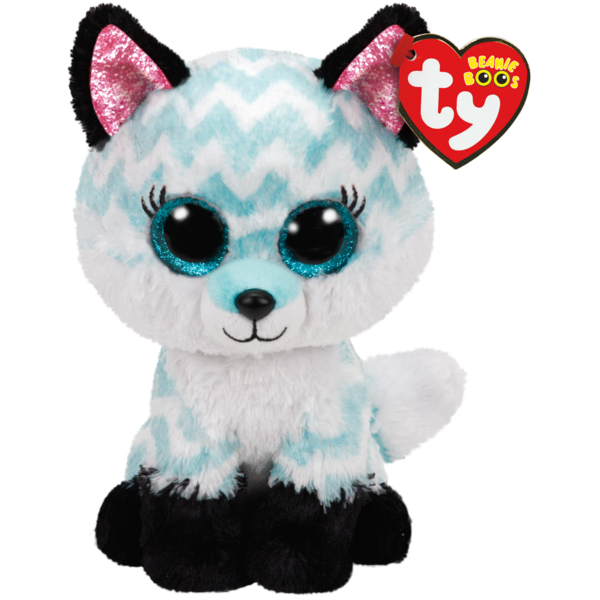М'яка іграшка TY Beanie Boo's Блакитна лисиця Atlas, 15 см (36368) - Pampik