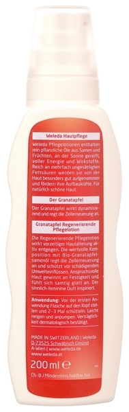 Гранатове відновлювальне молочко для тіла Weleda, 200 мл - Pampik - 2