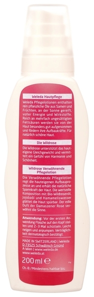 Рожеве гармонізуюче молочко для тіла Weleda, 200 мл - Pampik - 2
