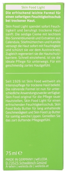 Крем для лица и тела Weleda Skin Food Light, универсальний, 75 мл - Pampik - 6