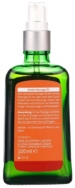 Масло масажне Weleda Арніка, з дозатором, 100 мл - Pampik - 2