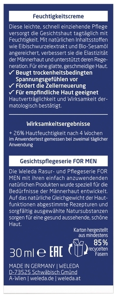 Увлажняющий крем для лица Weleda, для мужчин, 30 мл - Pampik - 4