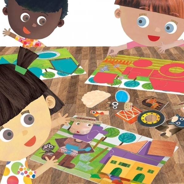 Тактильная игра Headu Монтессори Формы и фигуры (MU25374) - Pampik - 3