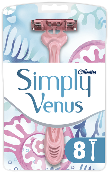 Бритвенный станок Gillette Simply Venus 3, 8 шт. - Pampik