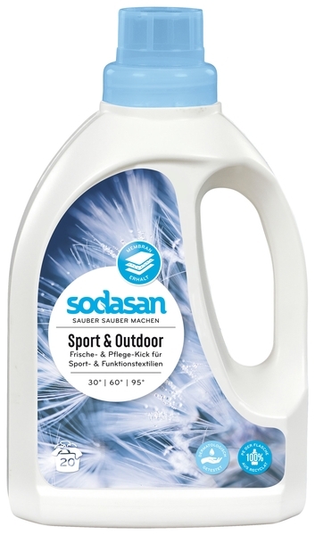 Органическое средство Sodasan Active Sport для стирки спортивной одежды, мембраны, 750 мл - Pampik