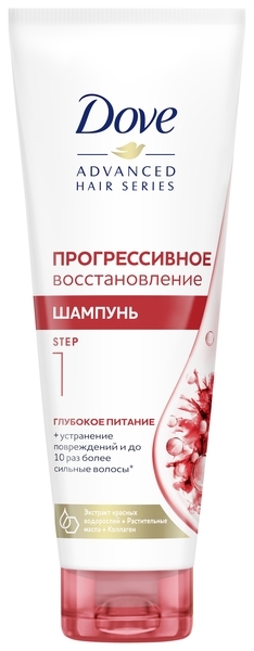 Шампунь Dove Advanced Hair Series Прогресивне відновлення, 250 мл - Pampik