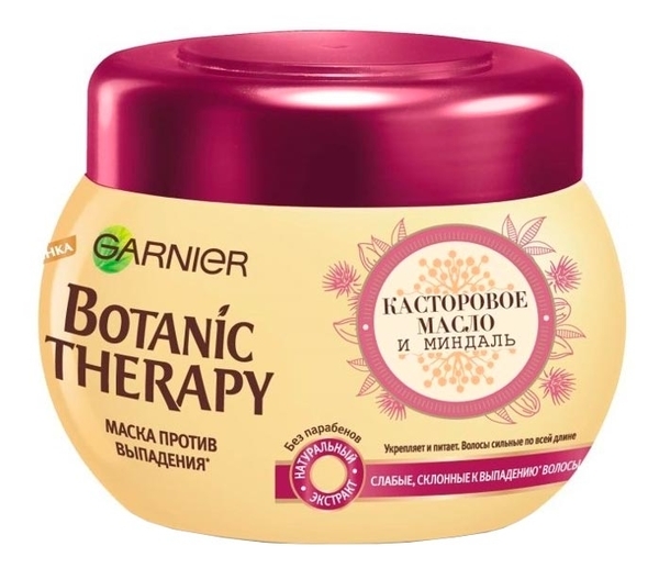 Маска для волосся Garnier Botanic Therapy Кетамін і мигдаль для слабкого волосся, схильного до випадіння, 300 мл - Pampik