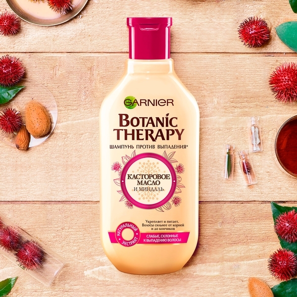 Шампунь Garnier Botanic Therapy Кетамін і мигдаль для слабкого волосся, схильного до випадіння, 250 мл - Pampik - 4