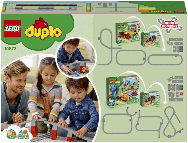 Конструктор LEGO DUPLO Town Залізничний міст і рейки, 26 деталей (10872) - Pampik - 8