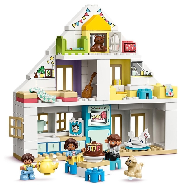 Конструктор LEGO DUPLO Модульний іграшковий будинок, 129 деталей (10929) - Pampik - 4