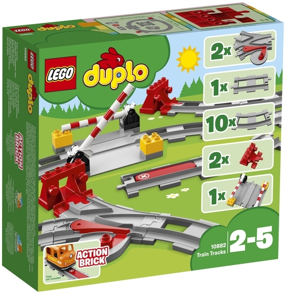 Конструктор LEGO DUPLO Town Рейки, 23 деталі (10882) - Pampik - 3