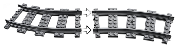 Конструктор LEGO City Стрелочный перевод 8 деталей (60238) - Pampik - 7