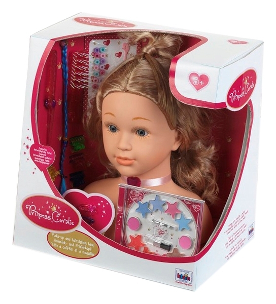 Кукла-голова для моделирования причесок и макияжа 357-348-1-358-2-3
