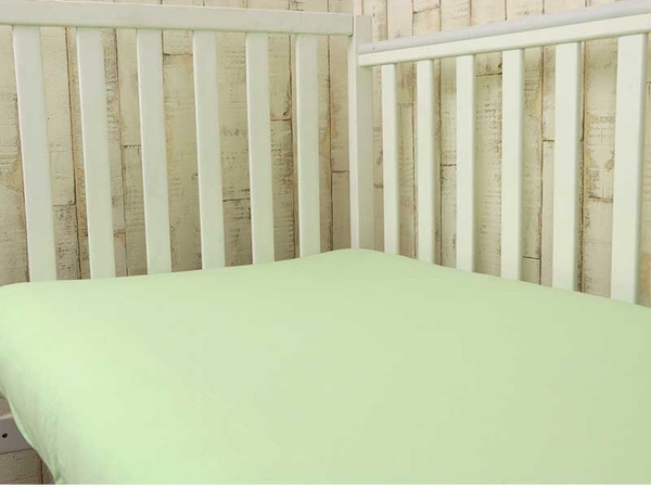 Простыня Руно, трикотаж, на резинке, 120х60 см, салатовый (918.38_Салатовий) - Pampik - 2