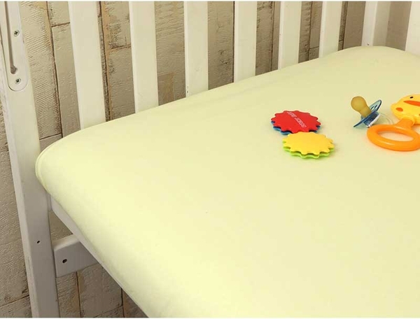 Простыня Руно, трикотаж, на резинке, 120х60 см, желтый (918.38_Жовтий) - Pampik - 4