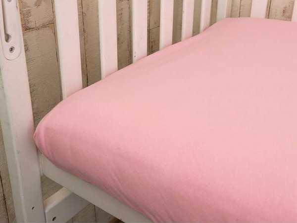 Простыня Руно, трикотаж, на резинке, 120х60 см, рожевый (918.38_Рожевий) - Pampik - 5