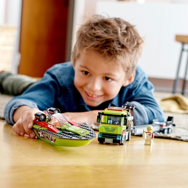 Конструктор LEGO City Транспортувальник швидкісних катерів, 238 деталей (60254) - Pampik - 9