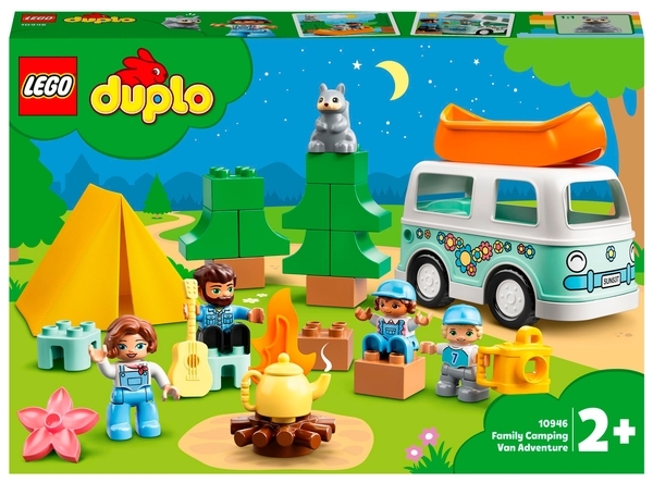 Конструктор LEGO DUPLO Сімейна пригода на мікроавтобусі, 30 деталей (10946) - Pampik