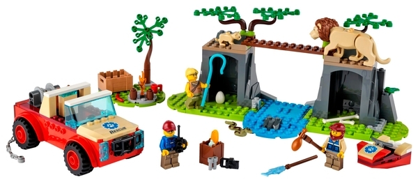 Конструктор LEGO City Рятувальний позашляховик для звірів, 157 деталей (60301) - Pampik - 4