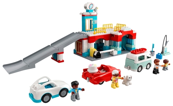 Конструктор LEGO DUPLO Гараж і автомийка, 112 деталей (10948) - Pampik - 4